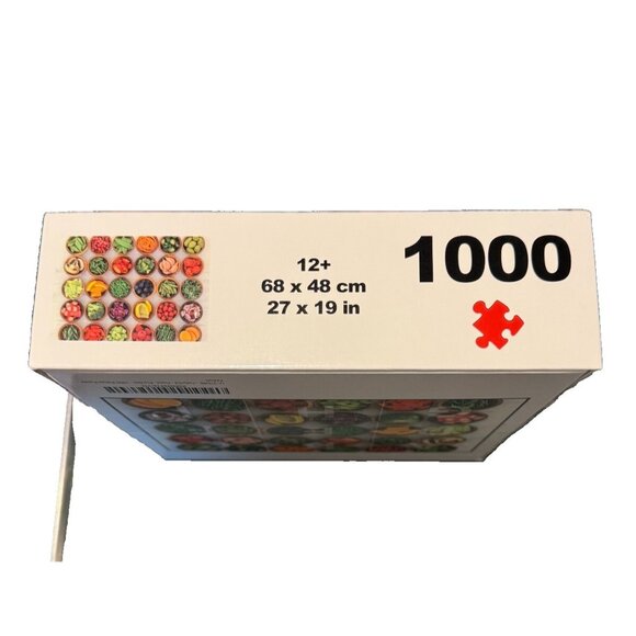 I.C. Store 1000 piece Jigsaw Puzzle Colorful chopped fruits veggies SEALED NEW - Picture 5 of 6
